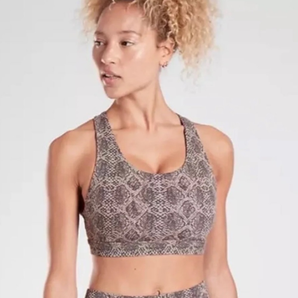 NWOT Athleta Ultimate Snake Bra in Supersonic Small